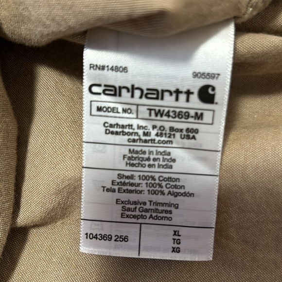 Carhartt Khaki Short Sleeved Shirt - Picture 5 of 6